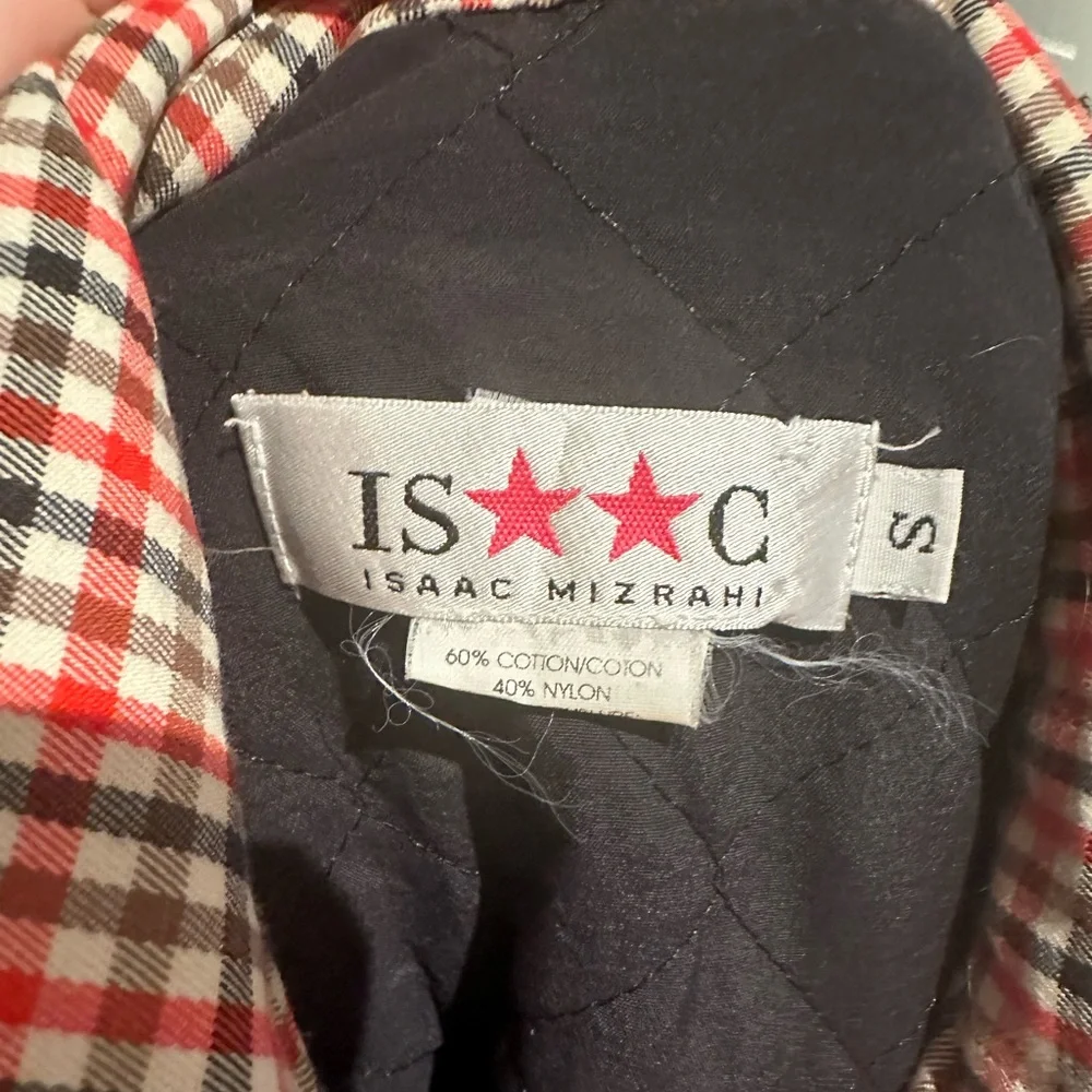Isaac Mizrahi check cozy light jacket